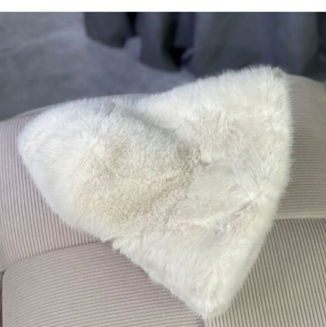 バケットハット ふわもこ 贅沢 バケットファーバケットハット