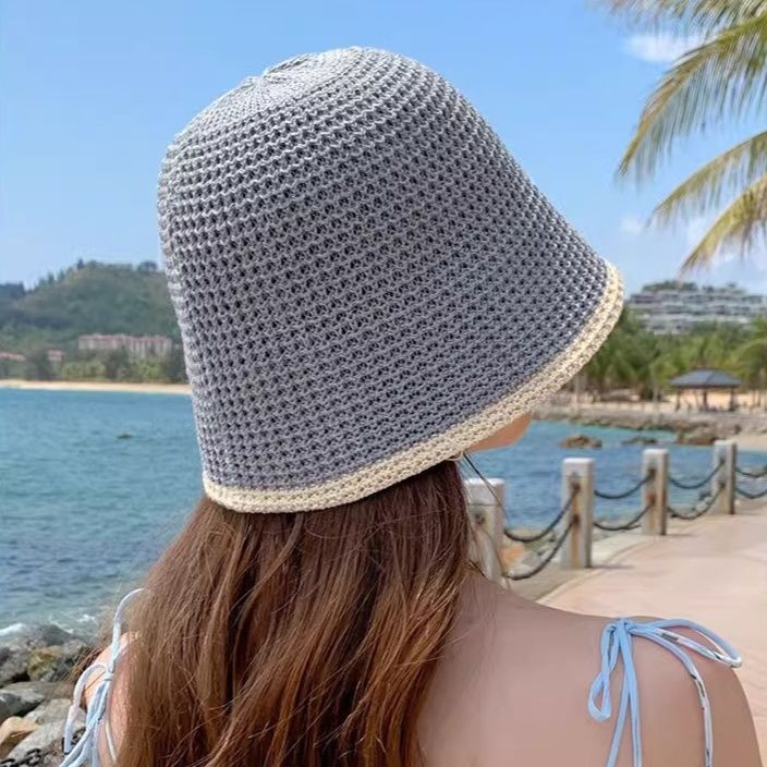 バケットハット 透かし編み 涼しげな夏の日よけ 編み物バケットハット
