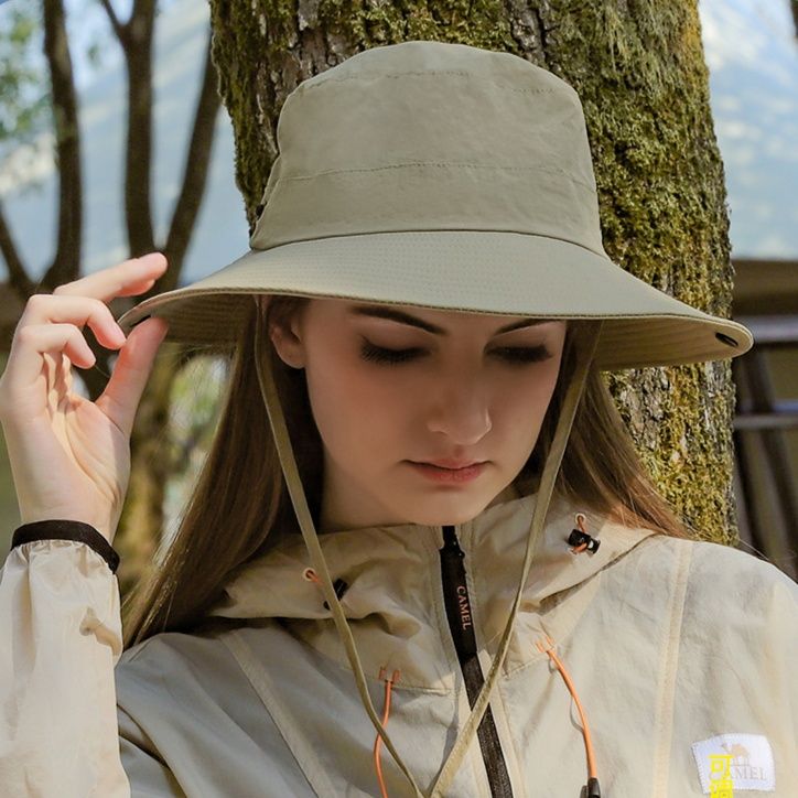 バケットハット 紫外線対策紐付きバケットハット日除け帽子
