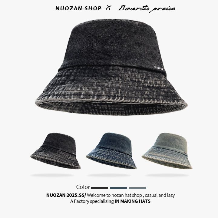 バケットハット ダメージ加工 デニム生地バケットハット