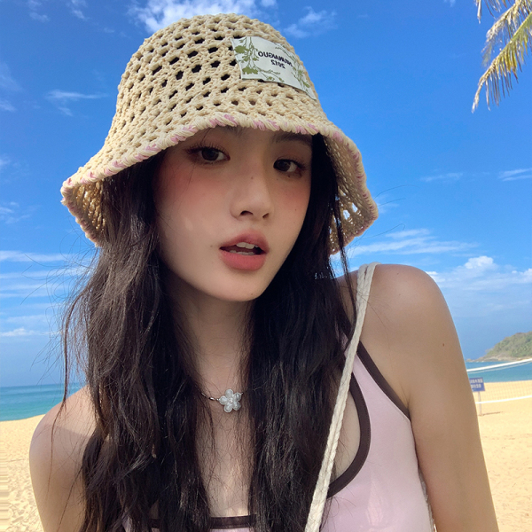 【春夏新作】編み物バケットハット 韓国風レディース帽子