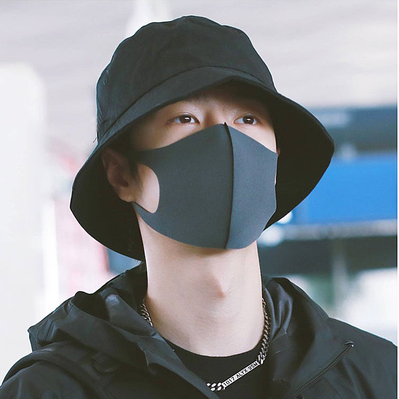 バケットハット 紐付きシンプルバケットハット