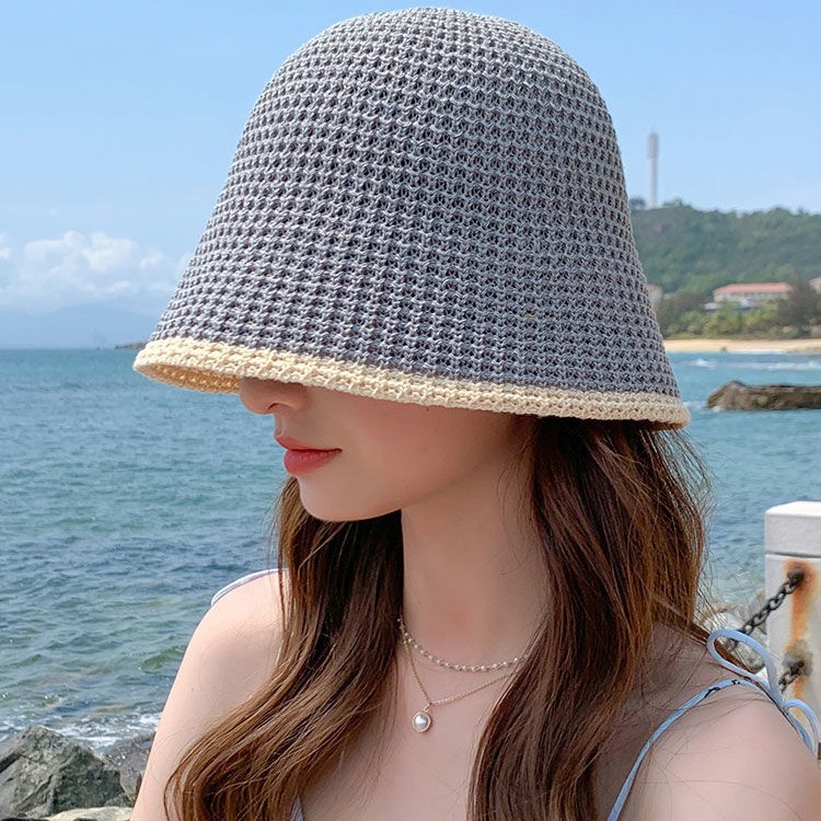 バケットハット 透かし編み 涼しげな夏の日よけ 編み物バケットハット