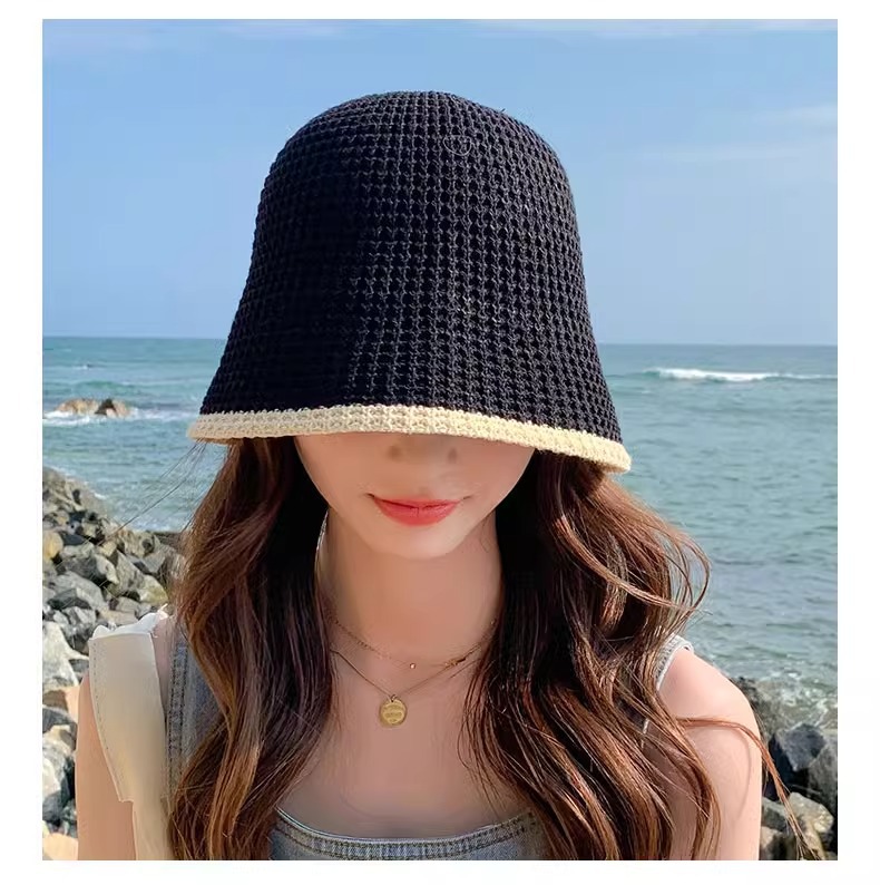 バケットハット 透かし編み 涼しげな夏の日よけ 編み物バケットハット