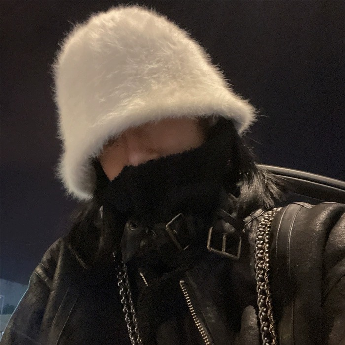 バケットハット ふわふわ贅沢ファー素材のあったか防寒バケットハット