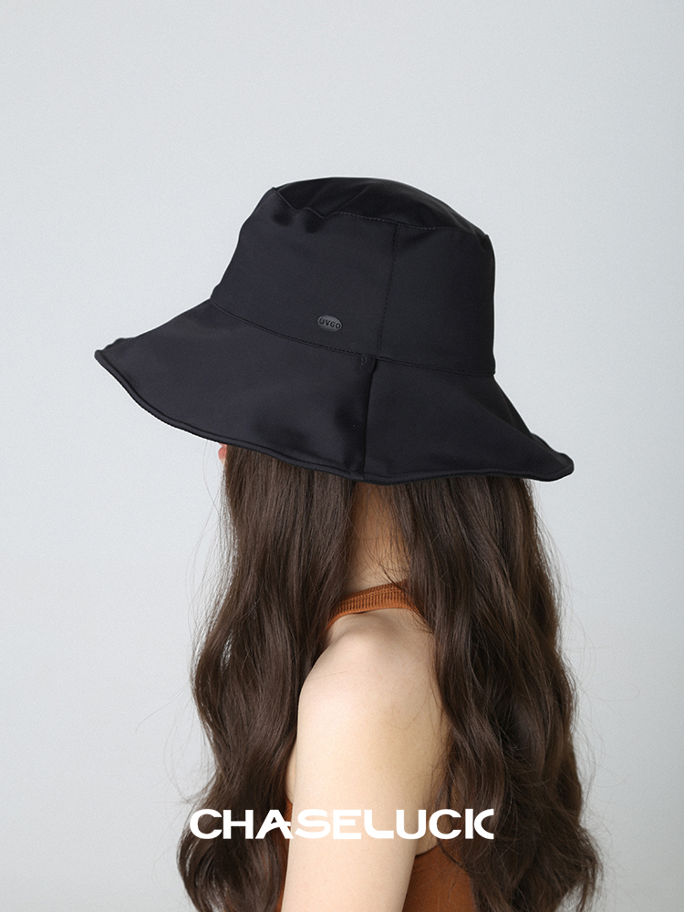 バケットハット シンプル美人な紐付きバケットハット