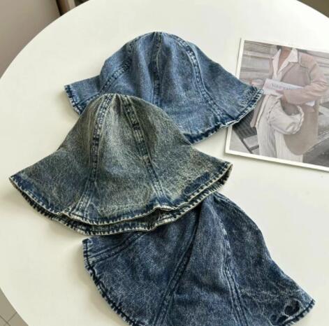 バケットハット デニム帽子 小顔効果 紫外線対策 つば広バケット帽