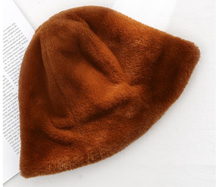 バケットハット 秋冬新作 ファー素材 暖か防寒バケット帽子