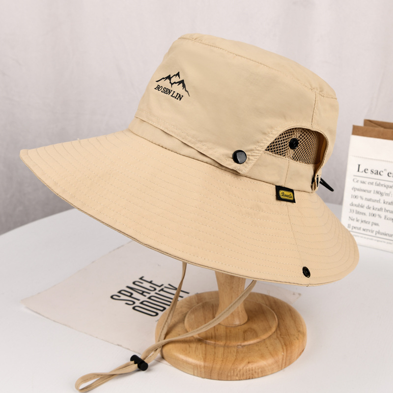 バケットハット アウトドア紐付きバケットハット