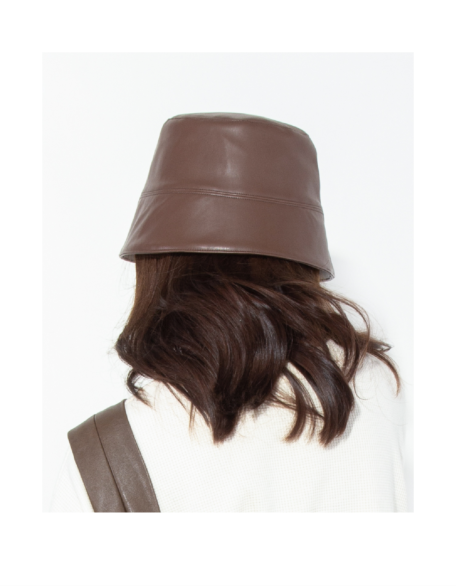 バケットハット エコ 合成皮革 バケットハット