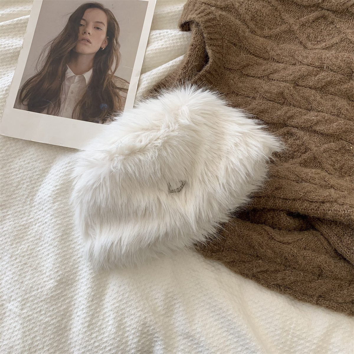 バケットハット ふわふわファーバケットハット 秋冬帽子 全5色展開