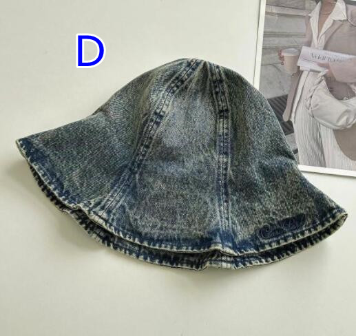 バケットハット デニム帽子 小顔効果 紫外線対策 つば広バケット帽