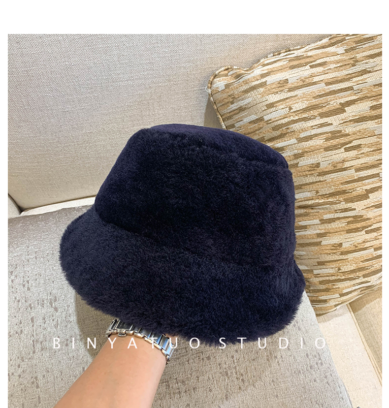 バケットハット もこもこ贅沢ファーバケットハット
