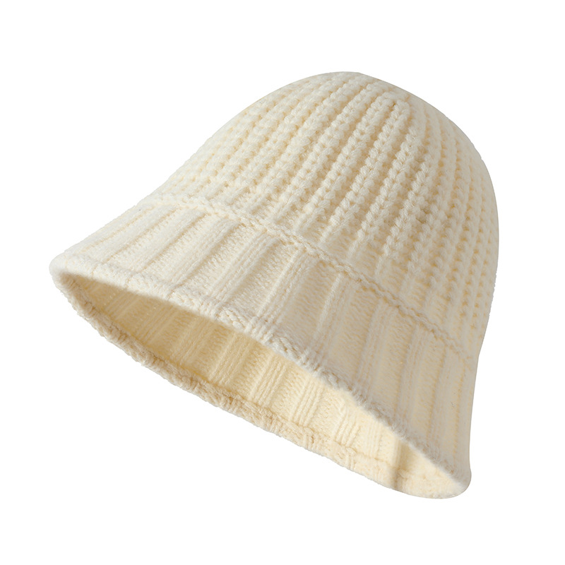 バケットハット 編み物ニットバケット帽子　女性用韓国風デザイン　全5色展開