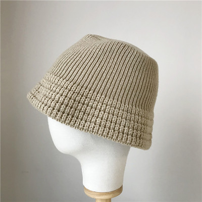 バケットハット 編み物ニット帽子 バケットハット 女性用 韓国風ファッション 女性用 秋冬 全5色