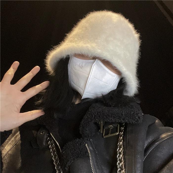 バケットハット ふわふわ贅沢ファー素材のあったか防寒バケットハット