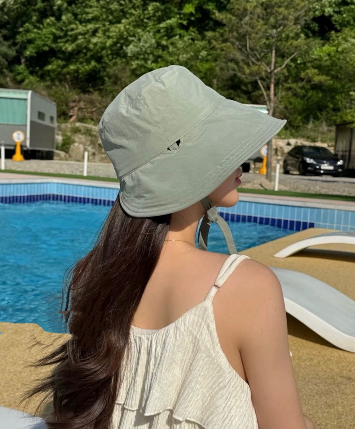 2025春夏 紐付き バケットハット 男女兼用 日焼け対策帽子