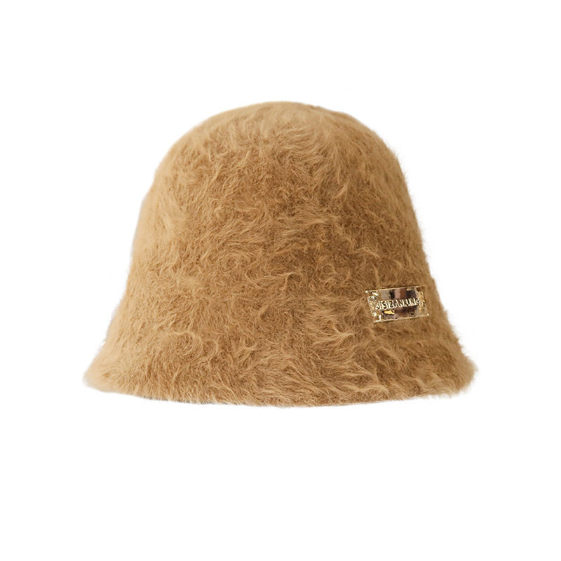 バケットハット もこもこファー素材の暖かバケットハット