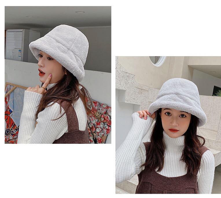 バケットハット 秋冬新作ファーバケット帽子 暖かいバケットハット