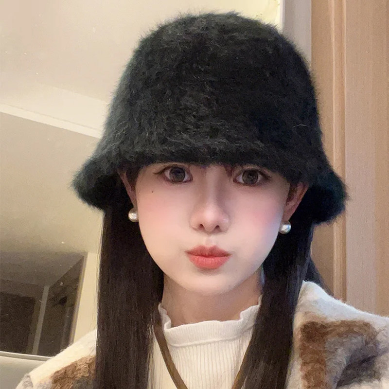 バケットハット ふわふわもこもこファーバケットハット