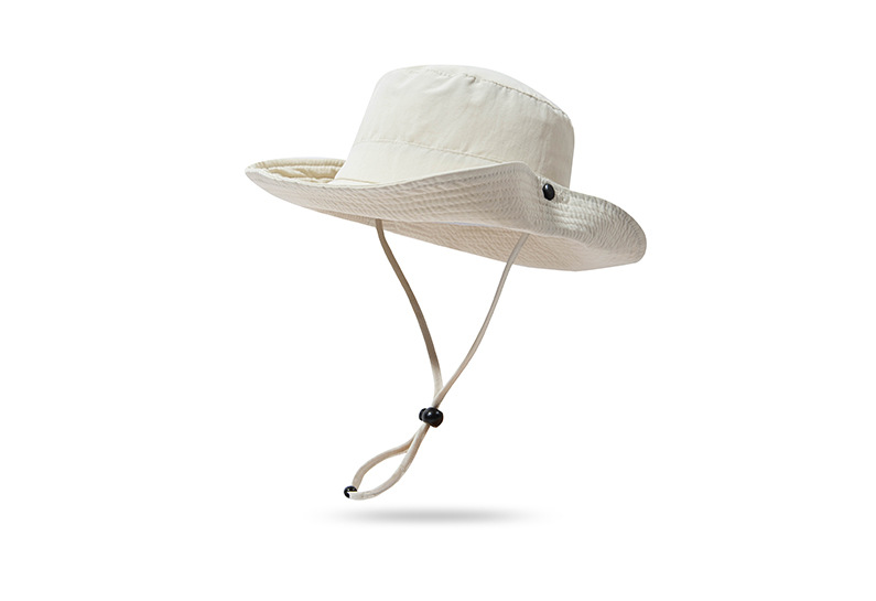 バケットハット 機能性抜群あご紐付きアウトドアバケットハット