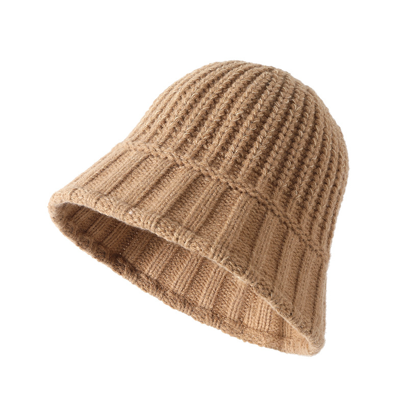 バケットハット 編み物ニットバケット帽子　女性用韓国風デザイン　全5色展開