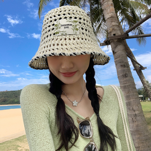【春夏新作】編み物バケットハット 韓国風レディース帽子