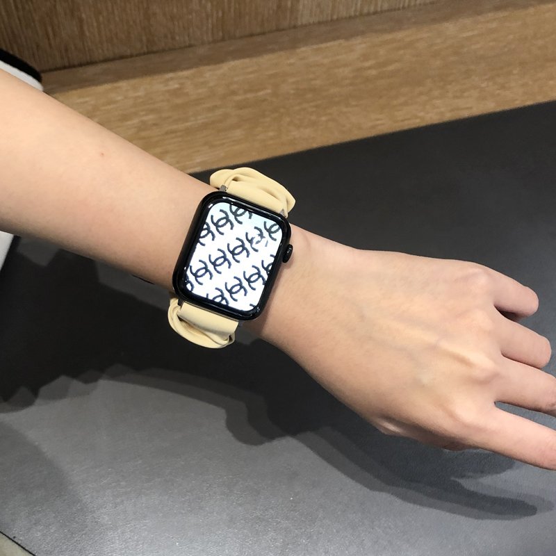 アップルウォッチバンド シュシュ風ナイロンバンド