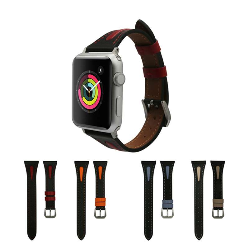 アップルウォッチバンド アウトドアレザーバンド