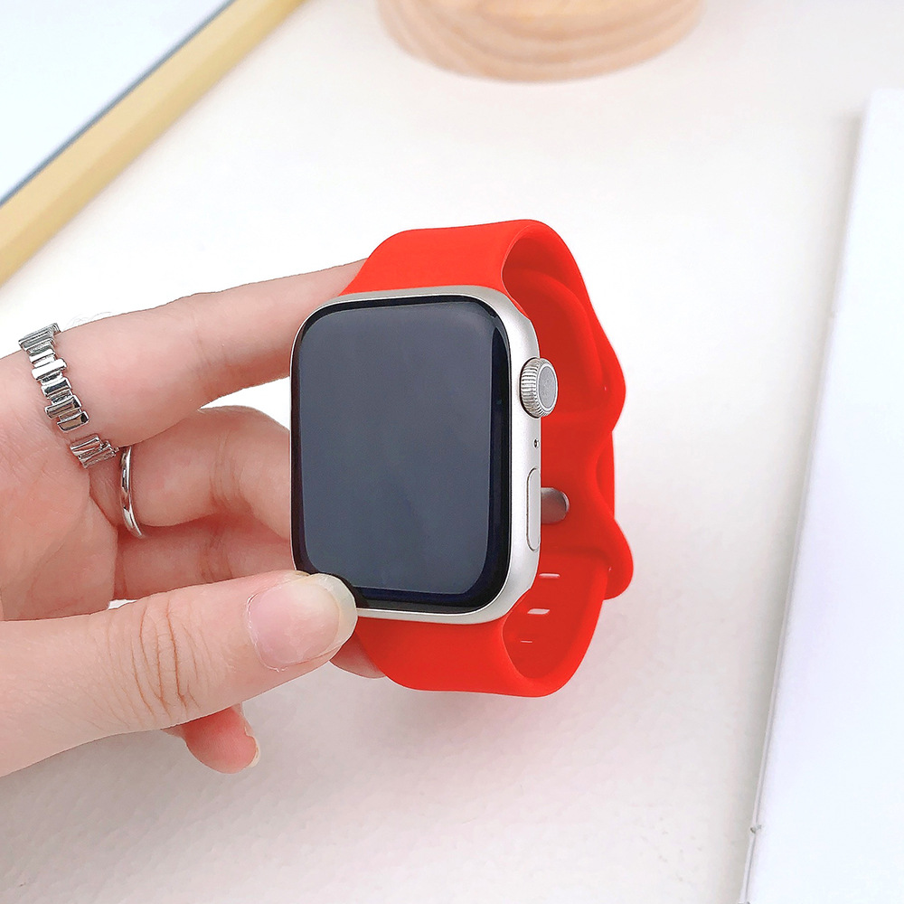 アップルウォッチバンド 柔軟素材スポーツバンド