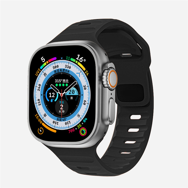 アップルウォッチバンド スポーツ向けシリコン製アップルウォッチバンド
