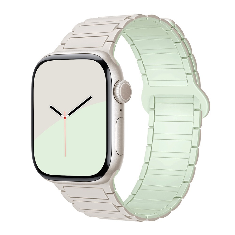 アップルウォッチバンド 軽量樹脂製スポーツバンド二色配色タイプ