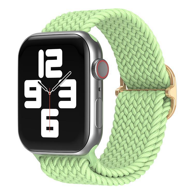 アップルウォッチバンド 編み込みデザイン調節可能一体型腕時計ベルト