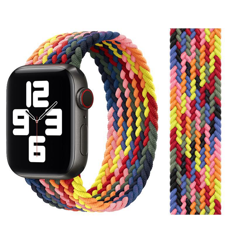 アップルウォッチバンド 編み込みデザイン一体型ソロループバンド