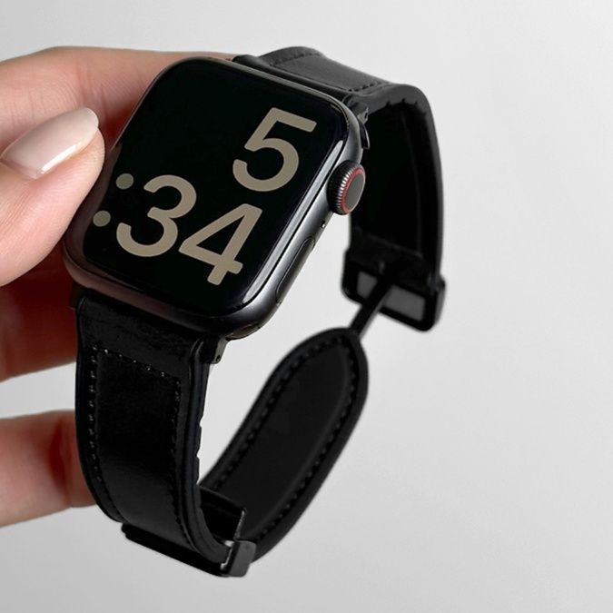 アップルウォッチバンド 上質なめらか本革バンド
