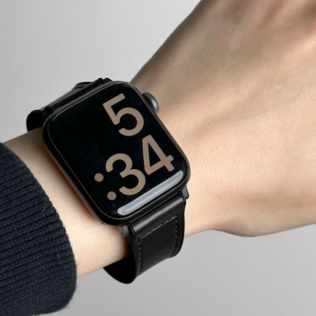 アップルウォッチバンド 上質なめらか本革バンド