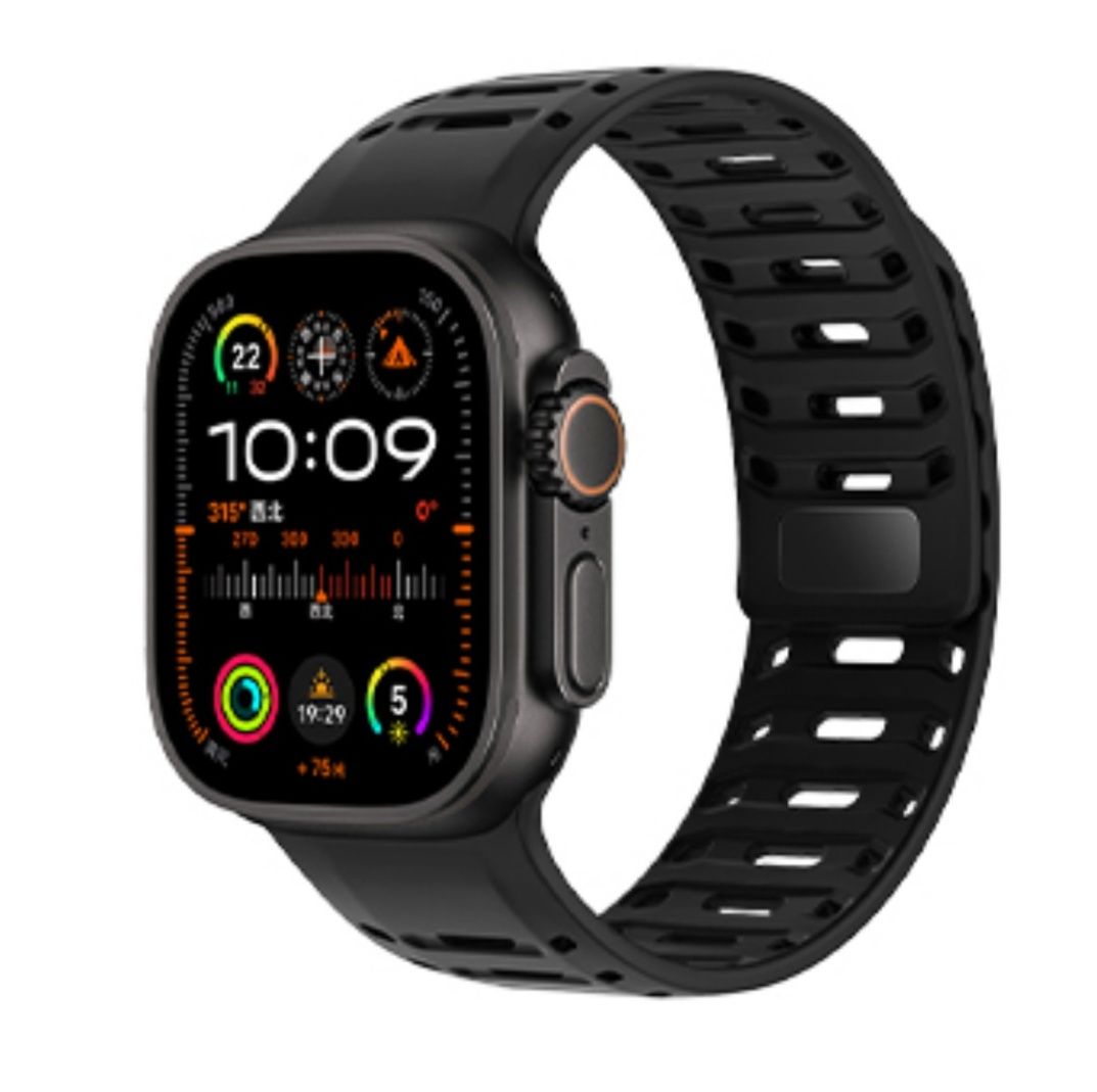 アップルウォッチバンド 通気性抜群Ｔ字扣シリコン磁石バンド
