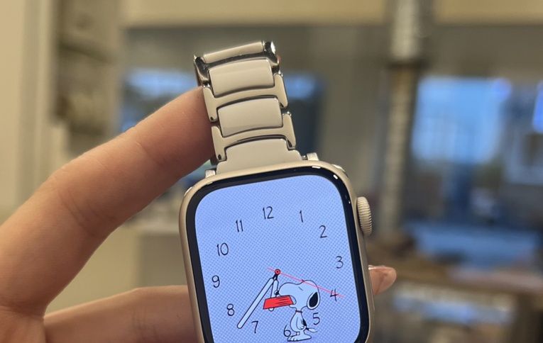 アップルウォッチバンド 高級セラミック 二色装飾ベルト
