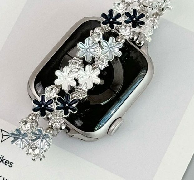 アップルウォッチバンド 花舞チタンバンド
