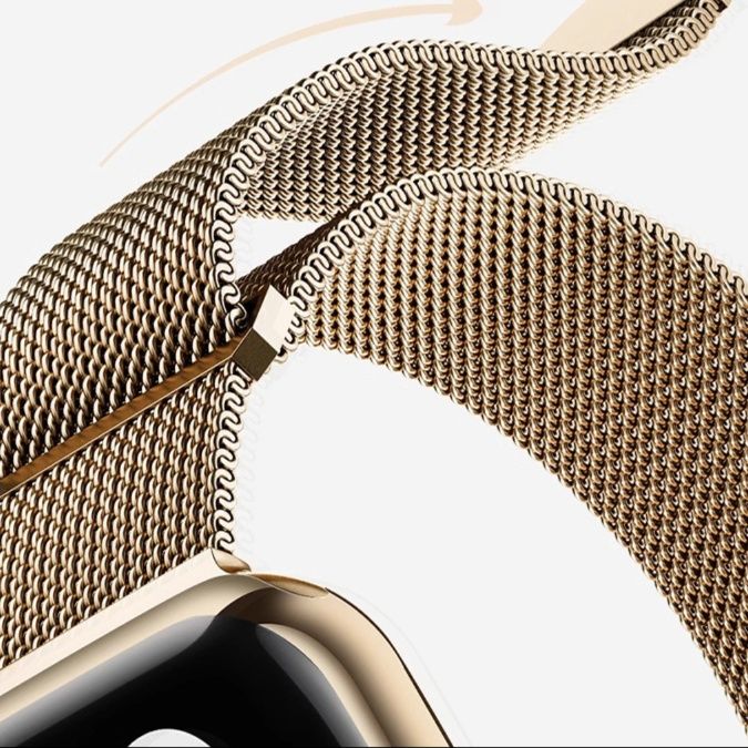 アップルウォッチバンド 純チタン製メッシュバンド