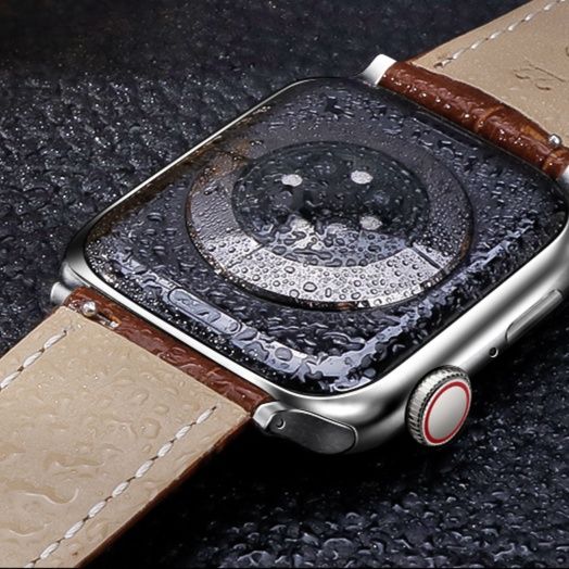 アップルウォッチバンド 高級型押し牛革バンド