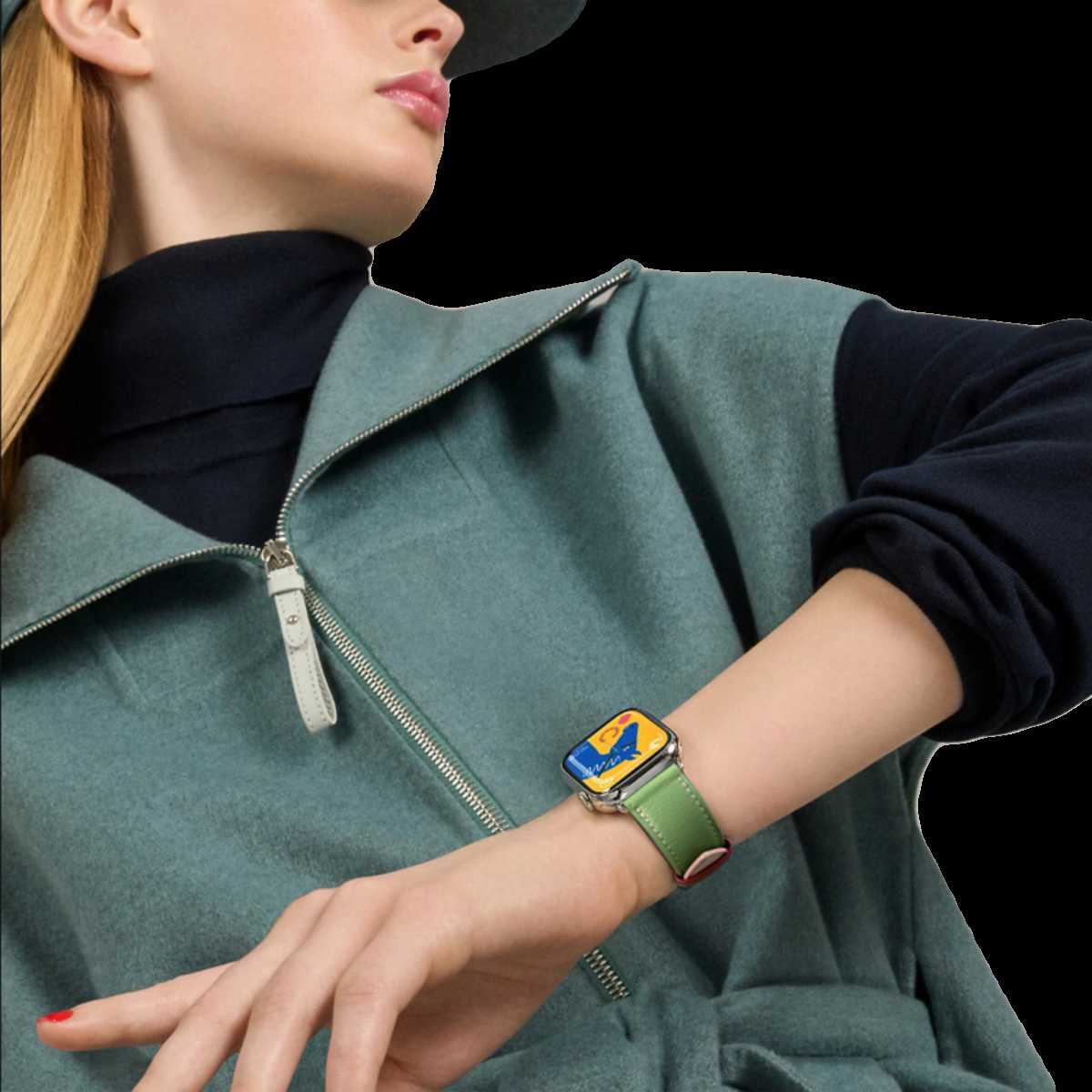 アップルウォッチバンド エレガントツートンカラーレザーウォッチバンド