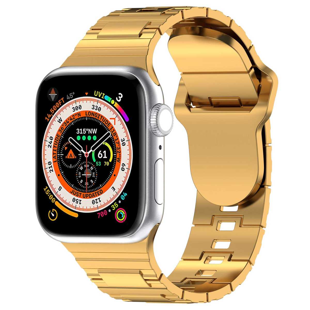 アップルウォッチバンド 高級ステンレス製スマートウォッチバンド