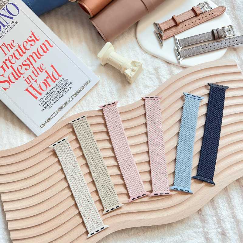 アップルウォッチバンド 編み込みストレッチソロループバンド