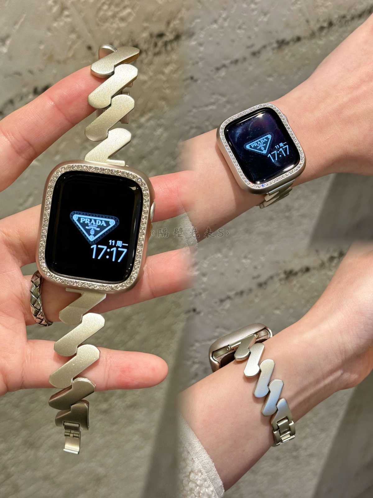 アップルウォッチバンド 高級ブランドジグザグデザインバンド