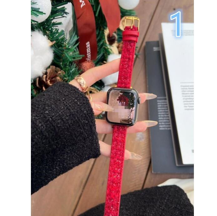 アップルウォッチバンド 腕時計用レザーバンド 花柄おしゃれ交換ベルト