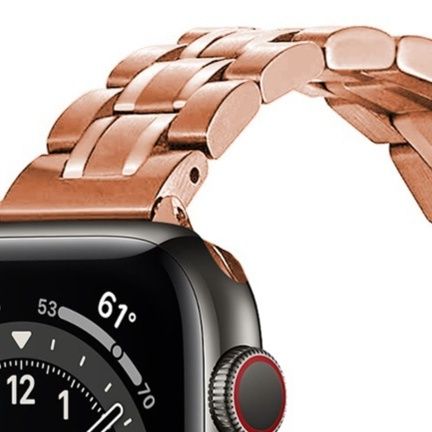 アップルウォッチバンド ステンレス 高級感溢れるステンレス製チェーン時計ベルト