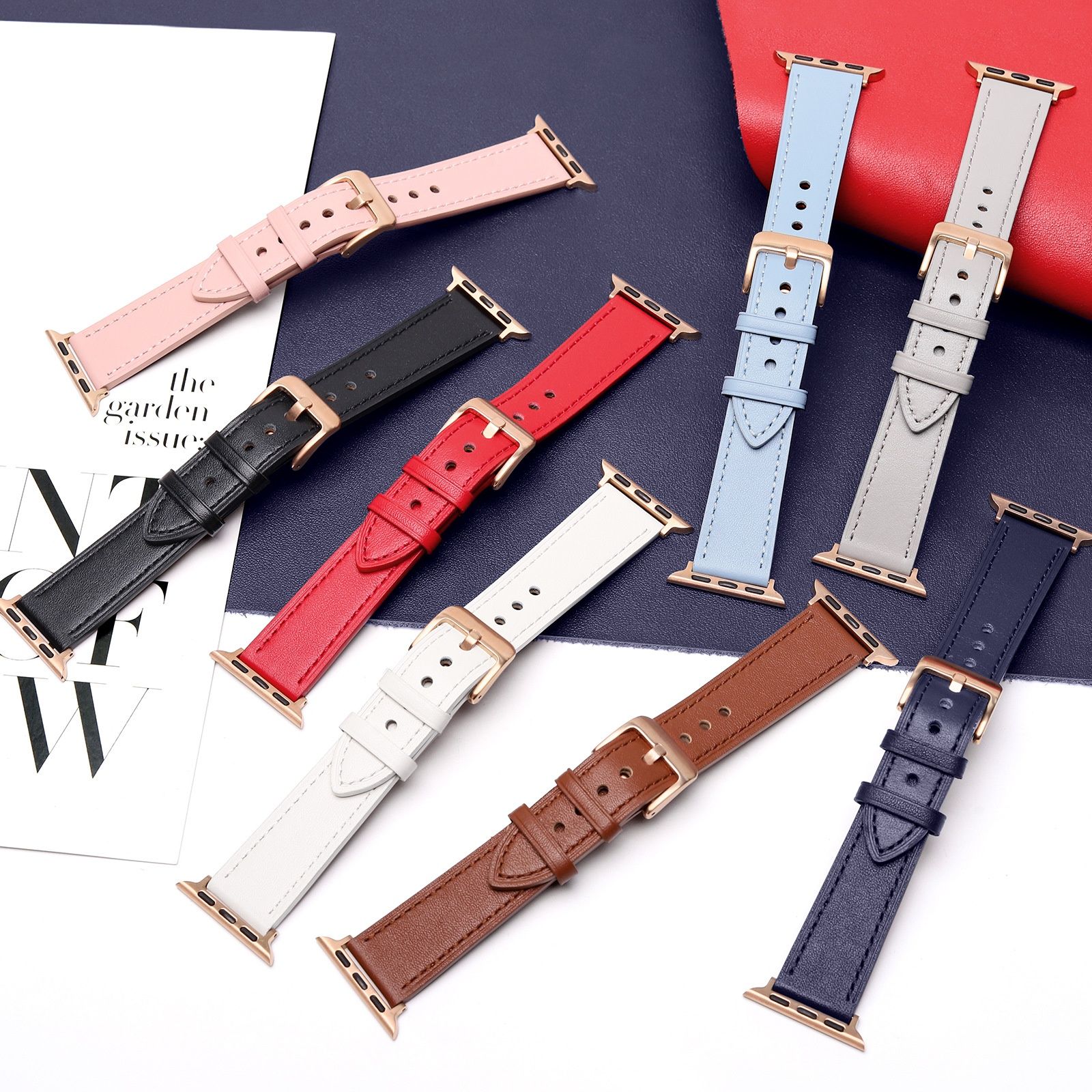 アップルウォッチバンド 頭層牛革柔軟仕上げ本革時計替えベルト