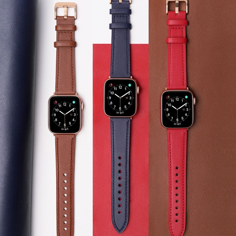 アップルウォッチバンド 頭層牛革柔軟仕上げ本革時計替えベルト