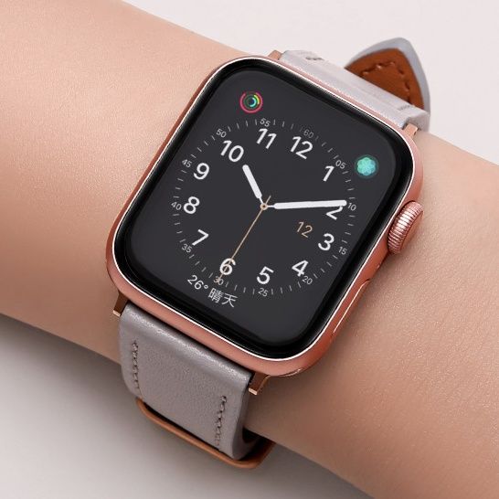 アップルウォッチバンド 頭層牛革柔軟仕上げ本革時計替えベルト